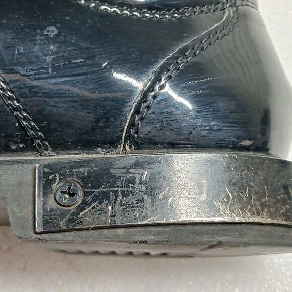 Thorogood Black Leather Uniform Dress Oxfords Mens 10 Made in USA Good Cond - Picture 3 of 15